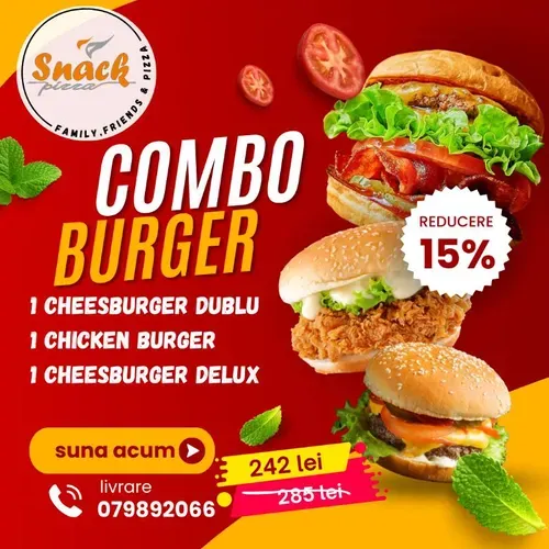 Combo 3 Burgers 15%OFF
