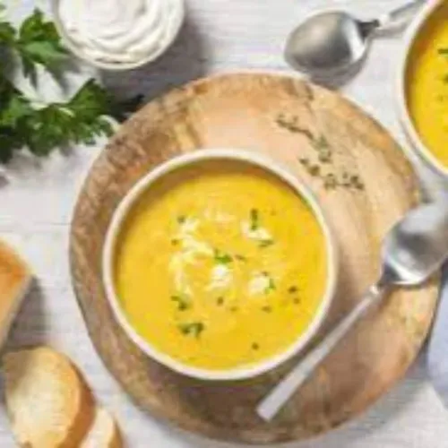 Supa crema de legume cu pui