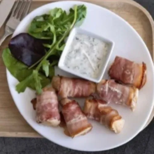 Fileu de pui in bacon 200g/40g